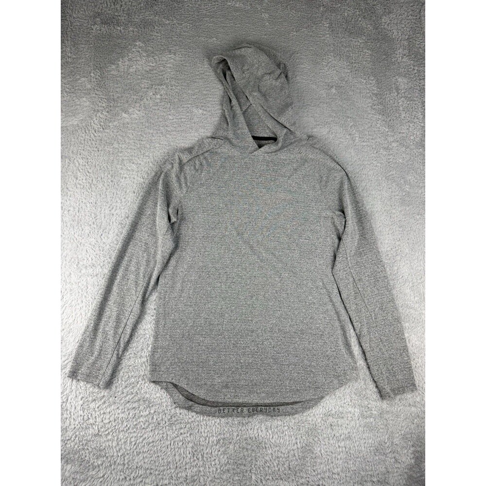 Lululemon Hoodie Mens L Gray Drysense Stretch Performance Running Gym Training